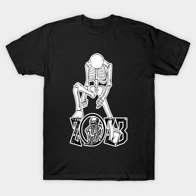 SKULL NEW YEAR 2023 WHITE T-Shirt by GOLOVE